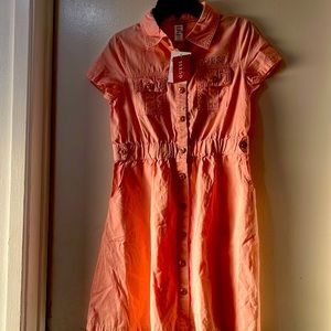 Brand new Girls Guess dress pink and rose gold very nice for the summer